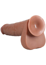 Load image into Gallery viewer, Realrock Ultra Realistic Skin Extra Large Straight Dildo with Balls and Suction Cup
