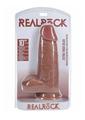 Load image into Gallery viewer, Realrock Ultra Realistic Skin Extra Thick with Balls - Caramel - 10in
