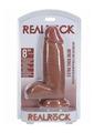 Load image into Gallery viewer, Realrock Ultra Realistic Skin Extra Thick with Balls - Caramel - 8in
