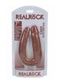 Load image into Gallery viewer, Realrock Ultra Realistic Skin U Shaped Double Dildo - Caramel - 7in
