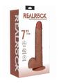 Load image into Gallery viewer, Realrock Vibrating Cock with Balls Regular Straight - Caramel - 7in
