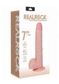 Load image into Gallery viewer, Realrock Vibrating Cock with Balls Regular Straight - Vanilla - 7in

