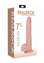 Load image into Gallery viewer, Realrock Vibrating Cock with Balls Regular Straight - Vanilla - 7in
