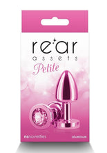 Load image into Gallery viewer, Rear Assets Aluminum Anal Plug - Petite - Metal/Pink - XSmall
