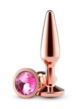 Load image into Gallery viewer, Rear Assets Chrome Tapered Anal Plug - Rose Gold - Medium

