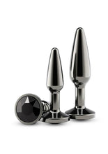 Load image into Gallery viewer, Rear Assets Tapered Trainer Chrome Plated Anal Plugs Kit - Gray/Grey - 3pc/Set
