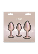 Load image into Gallery viewer, Rear Assets Tapered Trainer Chrome Plated Anal Plugs Kit
