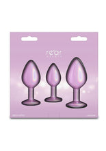 Load image into Gallery viewer, Rear Assets Trainer Chrome Plated Anal Plugs Kit (3pc Set) - Iridescent
