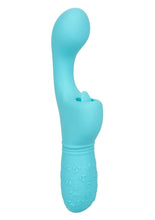 Load image into Gallery viewer, Rechargeable Butterfly Kiss Silicone Clitoral Flicker Vibrator - Blue
