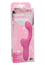 Load image into Gallery viewer, Rechargeable Butterfly Kiss Silicone Clitoral Flicker Vibrator - Pink
