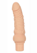 Load image into Gallery viewer, Rechargeable Power Stud Curvy Silicone Vibrating Dong - Vanilla
