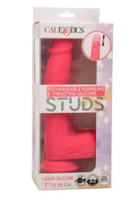 Load image into Gallery viewer, Rechargeable Rumbling and Thrusting Silicone Studs - Pink
