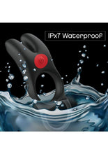 Load image into Gallery viewer, Red Dot Silicone Rechargeable Vibrating Cock Ring V1 with Remote Control

