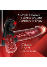 Load image into Gallery viewer, Red Dot Silicone Rechargeable Vibrating Cock Ring with Controller V2
