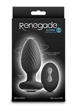 Load image into Gallery viewer, Renegade Alpine 2.0 Rechargeable Silicone Remote Anal Plug - Black

