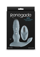 Load image into Gallery viewer, Renegade Apex Rechargeable Silicone Prostate Massager with Remote - Gray/Grey
