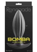 Load image into Gallery viewer, Renegade Bomba Silicone Anal Plug - Black - Large
