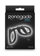 Load image into Gallery viewer, Renegade Boost Silicone Cock Ring - Black
