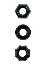 Load image into Gallery viewer, Renegade Chubbies Super Stretchable Cock Rings - Black - Set Of 3
