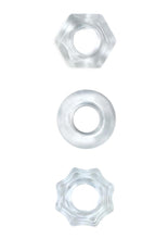 Load image into Gallery viewer, Renegade Chubbies Super Stretchable Cock Rings - Clear - Set Of 3
