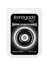 Load image into Gallery viewer, Renegade Fireman Ring Silicone Cock Ring - Black - Small
