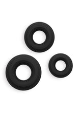 Load image into Gallery viewer, Renegade Fireman Silicone Rings - Black - 3 Piece/Set
