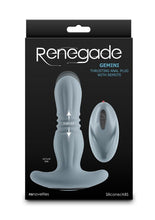 Load image into Gallery viewer, Renegade Gemini Rechargeable Silicone Prostate Massager - Gray/Grey
