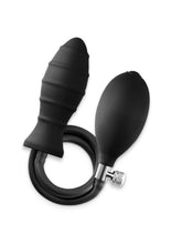 Load image into Gallery viewer, Renegade Inflataplay Silicone Inflatable Anal Plug - Black
