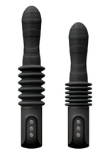 Load image into Gallery viewer, Renegade Rechargeable Deep Stroker Silicone Thrusting Vibrating Wand Massager - Black
