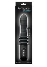 Load image into Gallery viewer, Renegade Rechargeable Deep Stroker Silicone Thrusting Vibrating Wand Massager - Black
