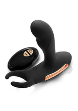 Load image into Gallery viewer, Renegade Sphinx Rechargeable Silicone Warming Prostate Massager with Remote Control - Black
