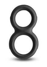 Load image into Gallery viewer, Renegade Twofold Silicone Cock Ring - Black
