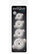 Load image into Gallery viewer, Renegade Vitality Cock Ring Kit - Clear - 4 Per Set
