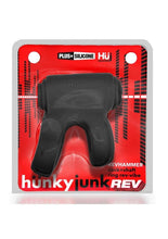 Load image into Gallery viewer, Revhammer Reverb Shaft Vibrating Cock Ring - Black/Tar Ice
