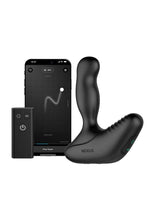 Load image into Gallery viewer, Revo Stealth App Enabled Rechargeable Silicone Rotating Prostate Massager with Remote Control - Black
