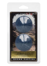Load image into Gallery viewer, Ride &#39;Em Premium Denim Collection Round Pasties - Blue
