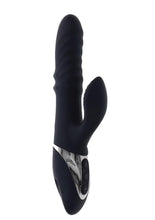 Load image into Gallery viewer, Ring It Home Silicone Rechargeable Vibrator with Clitoral Stimulator - Black
