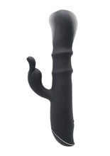 Load image into Gallery viewer, Ringmaster Rechargeable Silicone Rabbit Vibe Ring - Black
