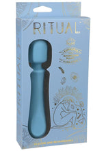 Load image into Gallery viewer, Ritual Euphoria Rechargeable Silicone Wand Vibrator - Blue
