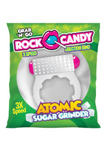 Load image into Gallery viewer, Rock Candy Atomic Sugar Grinder Vibrating Cock Ring - White
