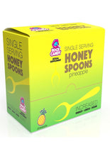 Load image into Gallery viewer, Rock Candy Honey Spoons Unisex Sexual Supplement Pineapple - 24 Packs Per Display
