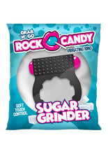 Load image into Gallery viewer, Rock Candy Sugar Grinder Vibrating Cock Ring - Black
