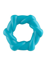 Load image into Gallery viewer, Rock Candy Taffy Twist Cock Ring - Blue
