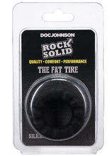Load image into Gallery viewer, Rock Solid Fat Tire Silicone Cock Ring - Black
