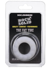 Load image into Gallery viewer, Rock Solid Fat Tire Silicone Cock Ring - White
