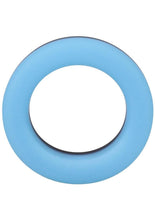 Load image into Gallery viewer, Rock Solid The Big O Glow In The Dark Silicone Cock Ring - Black/Blue/Glow In The Dark
