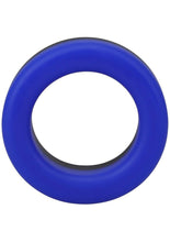 Load image into Gallery viewer, Rock Solid The Big O Silicone Cock Ring - Black/Blue
