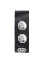 Load image into Gallery viewer, Rock Solid The Leather 3 Snap Adjustable Cock Ring
