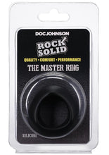 Load image into Gallery viewer, Rock Solid The Master Ring Silicone Cock Ring - Black
