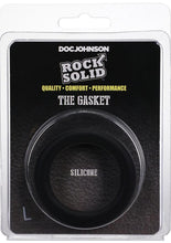 Load image into Gallery viewer, Rock Solid The Silicone Gasket Cock Ring - Black - Large
